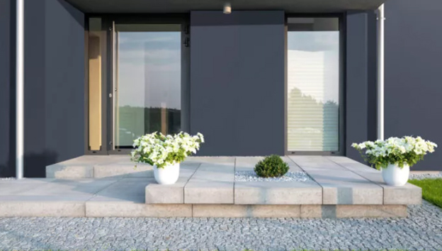 In-Exterieur SlidPaint Facade System strak exterieur afwerking