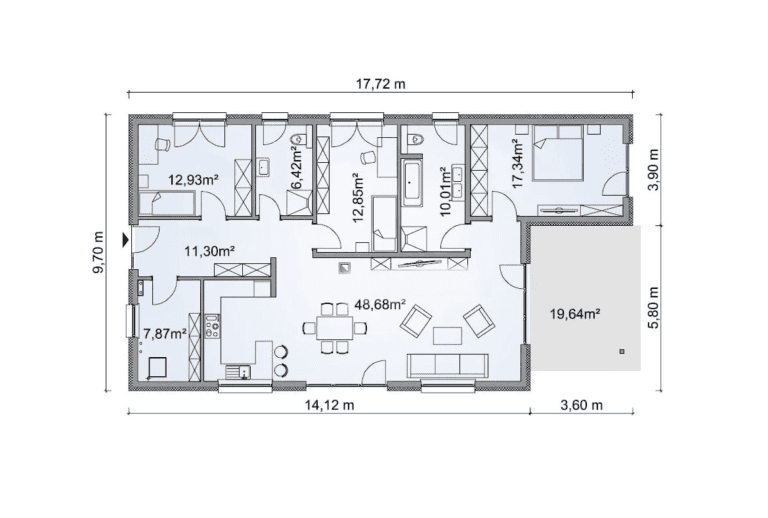 voorbeeld indeling woning type 15